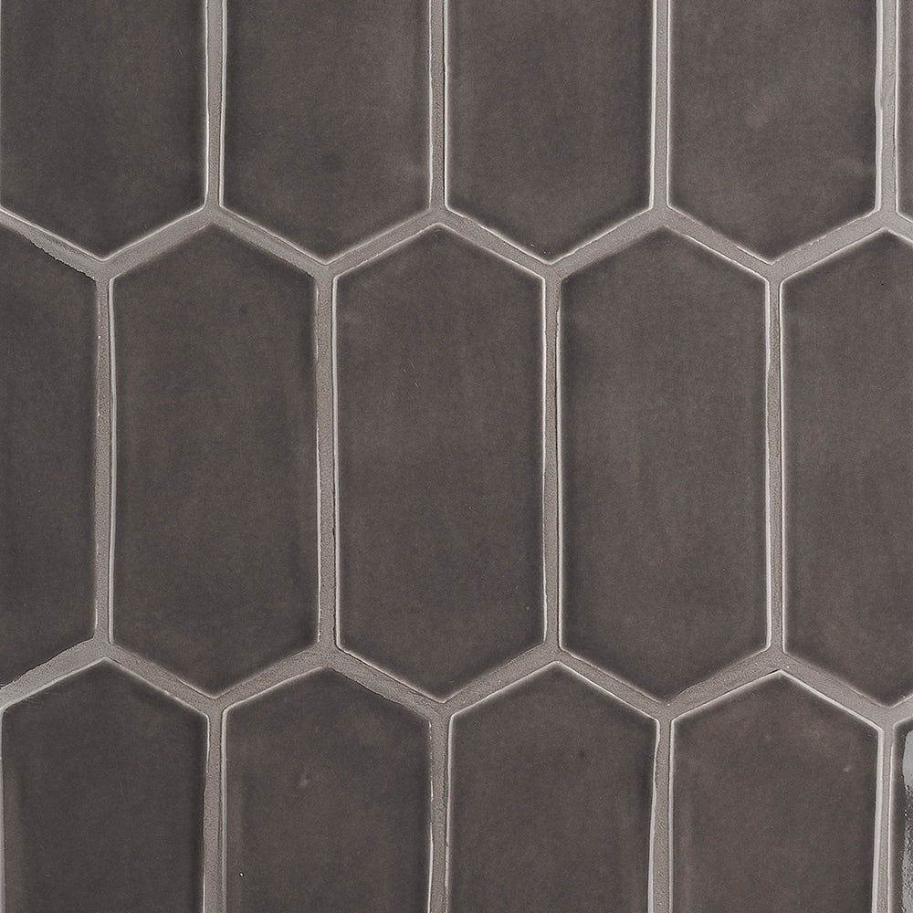 Coffee Glossy Picket Ceramic Tiles 3x6 Ceramic Glossy 6x6 Tiles — 2