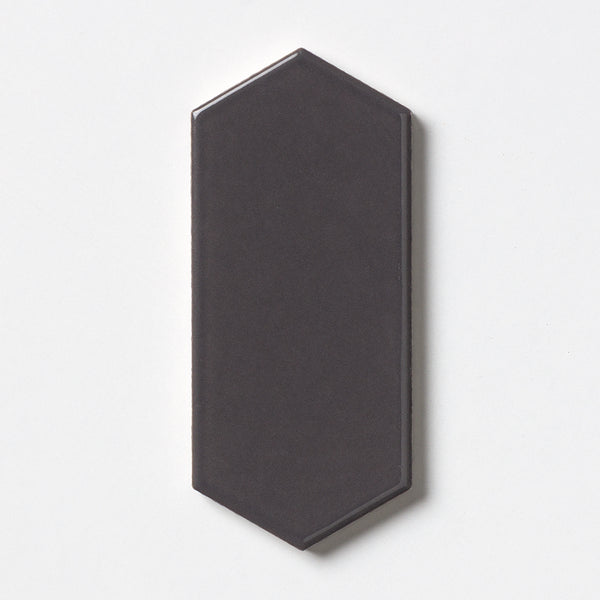 Coffee Glossy Picket Ceramic Tiles 3x6