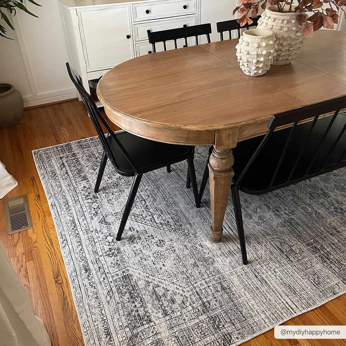 Barny Gray Blue Washable Rug - Clearance by Boutique Rugs