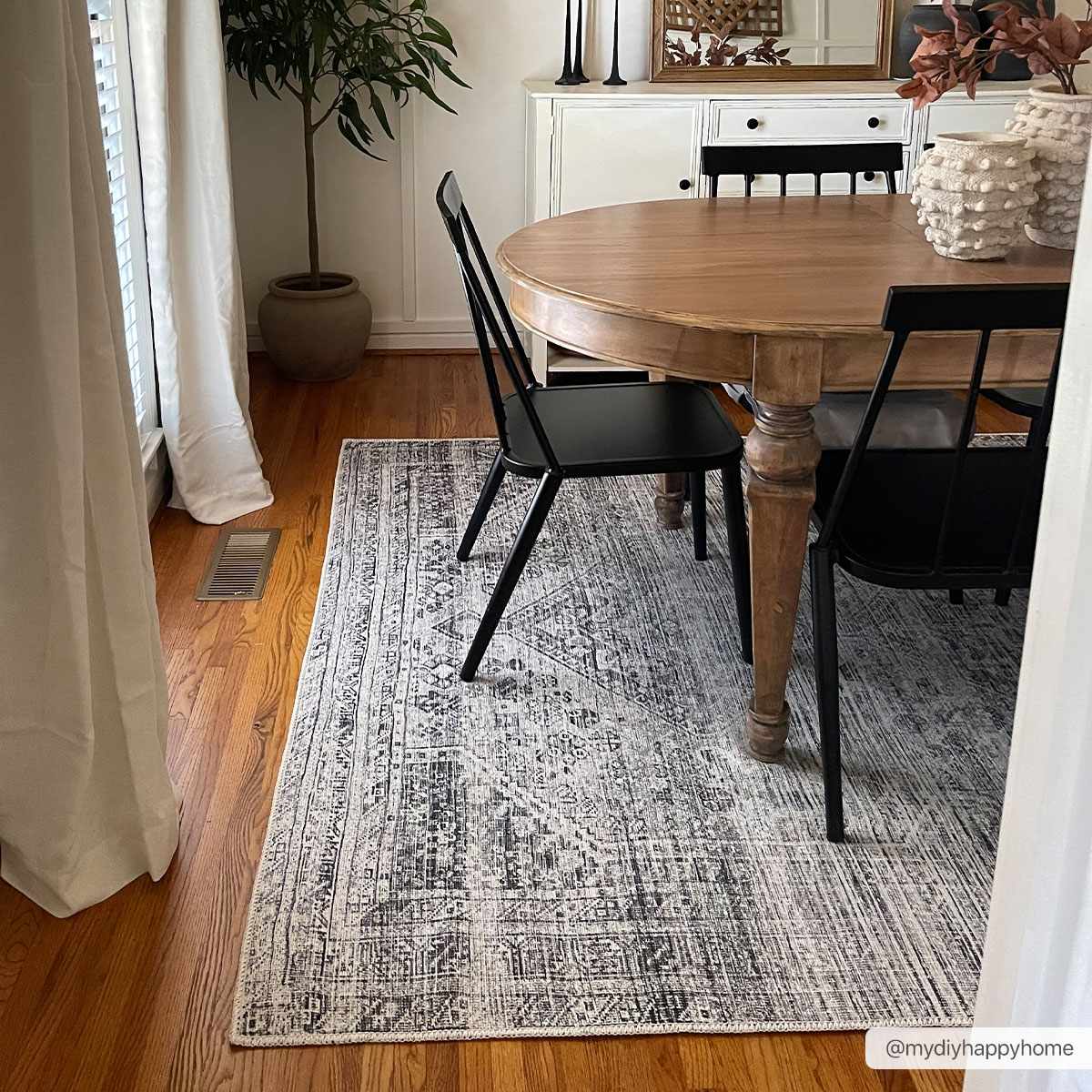 Barny Gray Blue Washable Rug - Clearance by Boutique Rugs