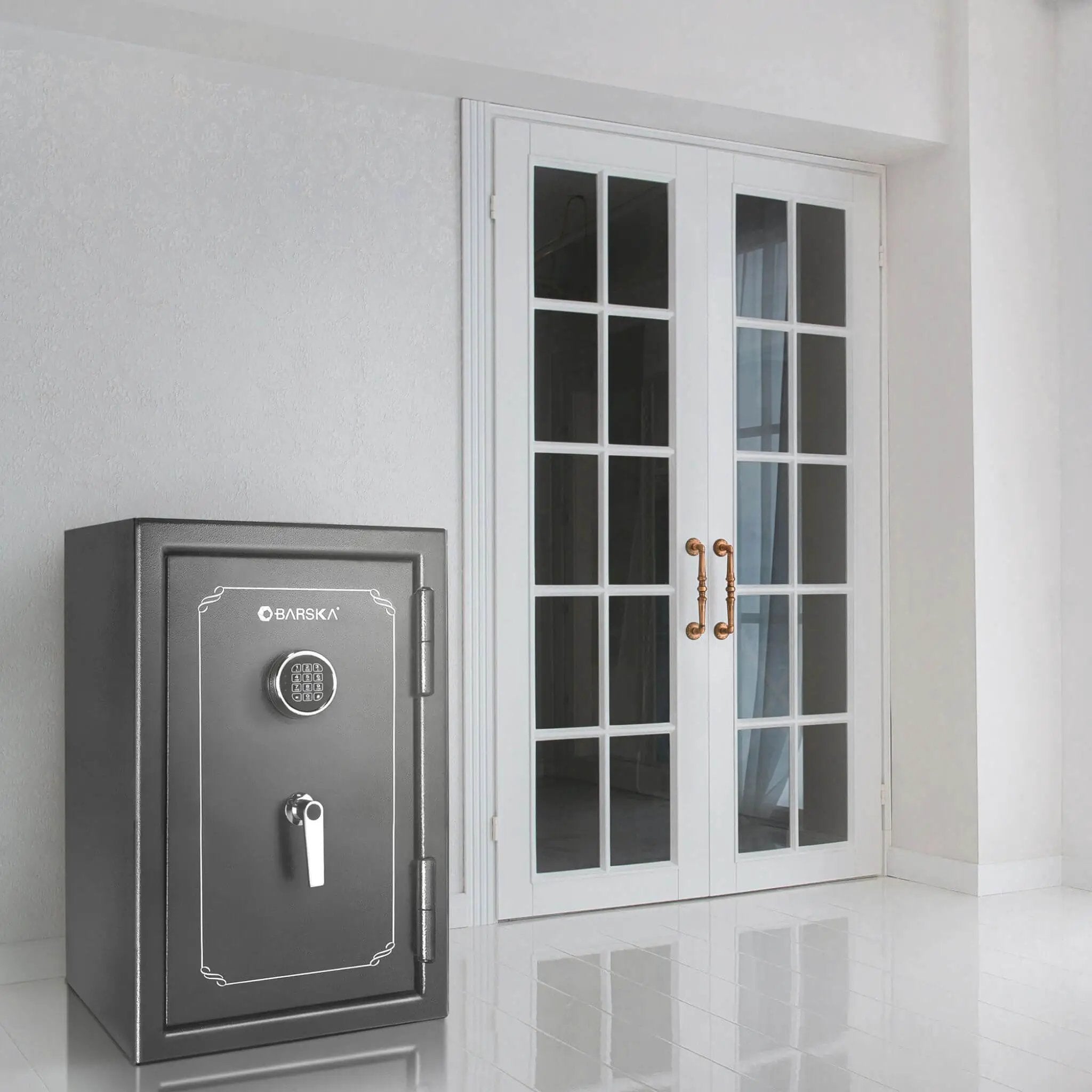 Barska 4.39 CF Heavy-Duty Steel Fireproof Safe Vault With Digital Keypad (SAK51786) by SAKSBY WHOLESALE