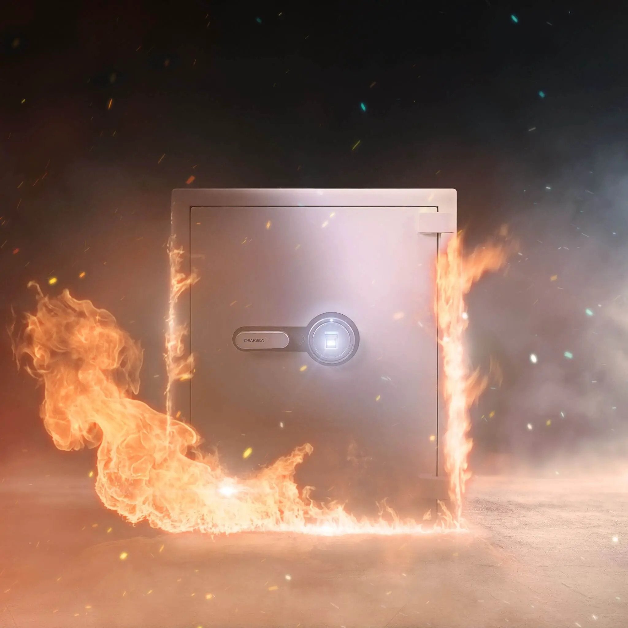 Barska 4.48 CF Large Heavy-Duty Fireproof Biometric Safe (SAK83490) by SAKSBY WHOLESALE