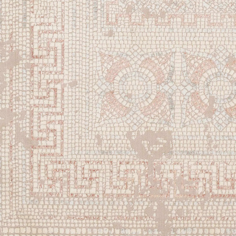 Terlingua Blush Greek Mosaic Carpet - Clearance by Boutique Rugs
