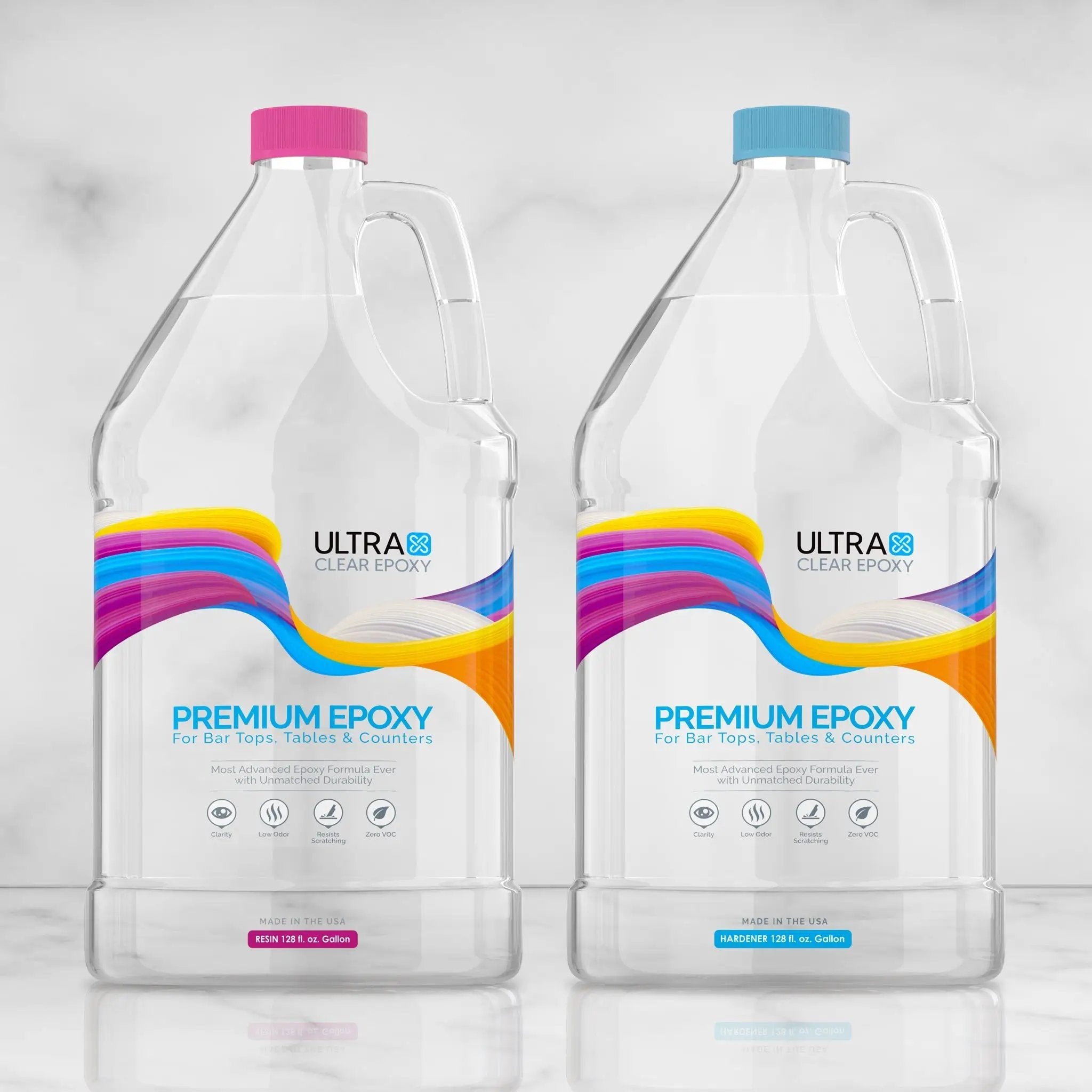 Bar Top and Table Top Clear Epoxy Resin 2 Gallons by UltraClear Epoxy