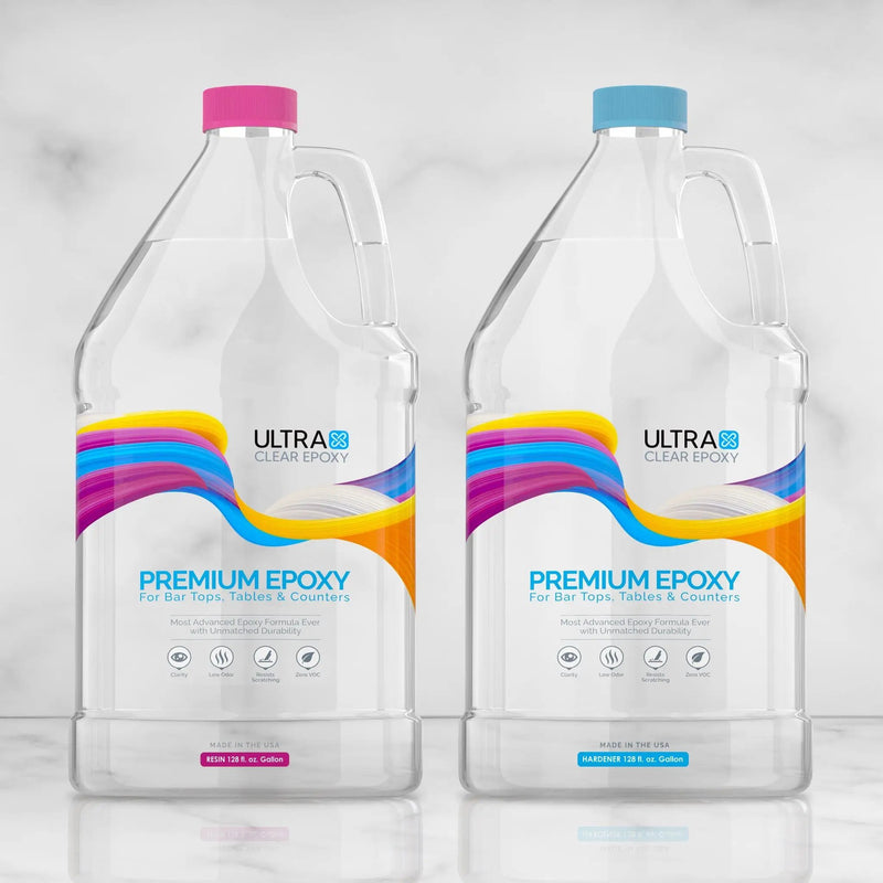 Bar Top and Table Top Clear Epoxy Resin 2 Gallons by UltraClear Epoxy