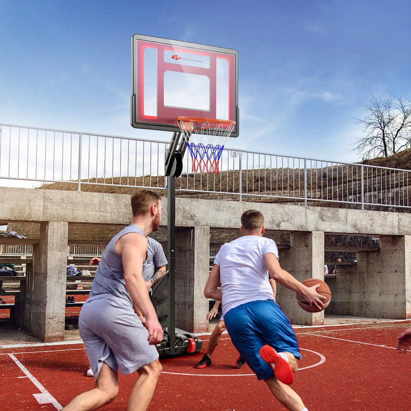 Basketball Hoop with 5-10 Feet Adjustable Height for Indoor Outdoor by DirectDeals