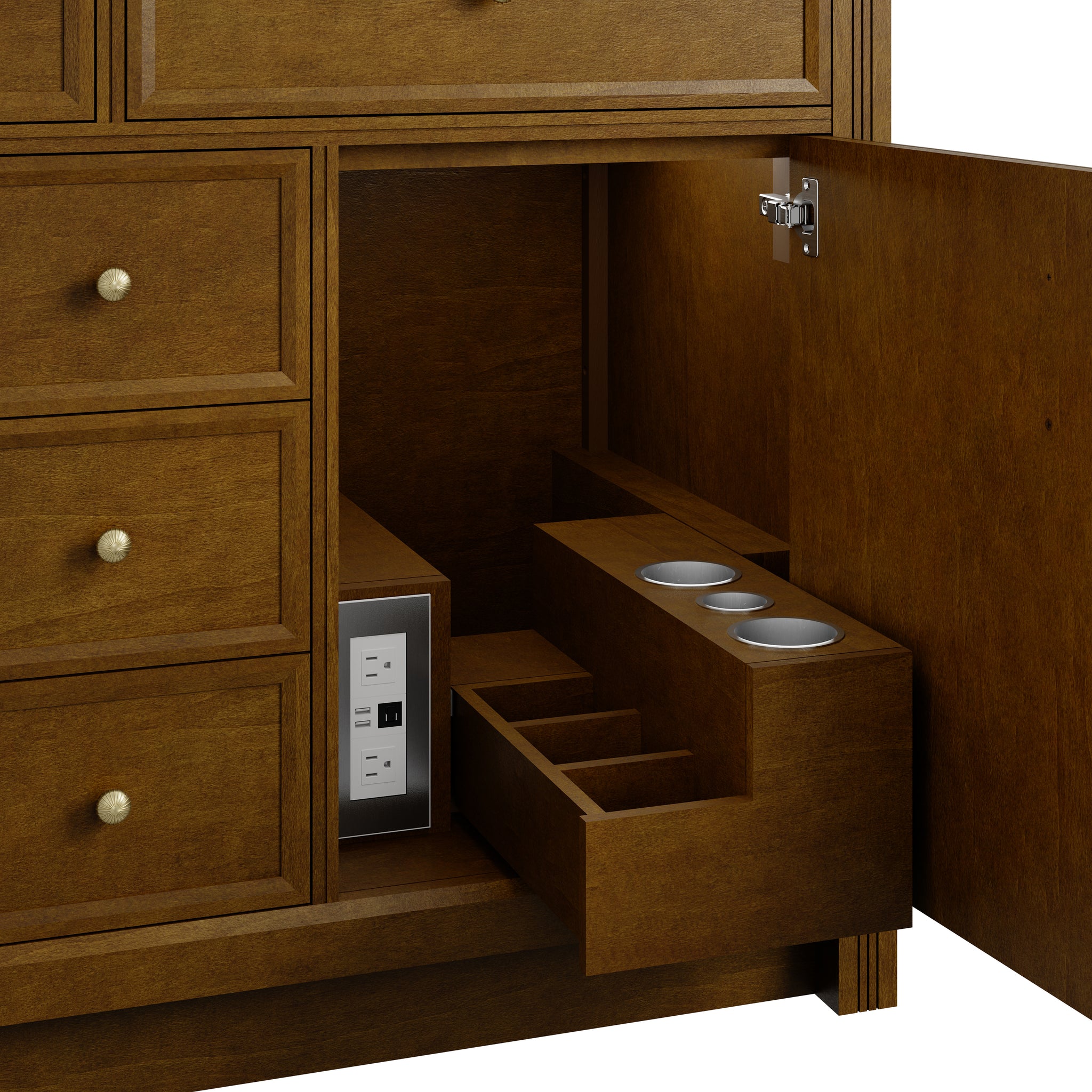James Martin Bellshire 120" Double Bathroom Vanity, Honey Oak, view 23