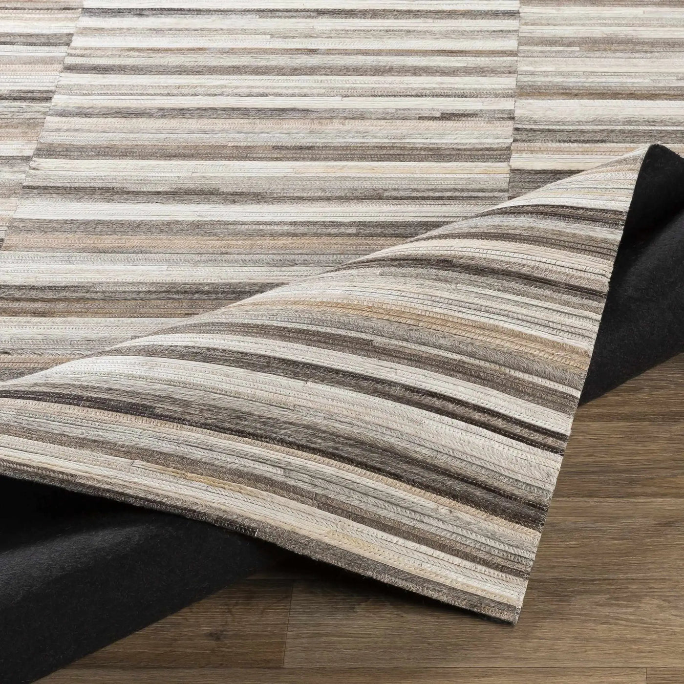 Batehaven Premium Leather Hand Crafted Rug - Clearance by Boutique Rugs