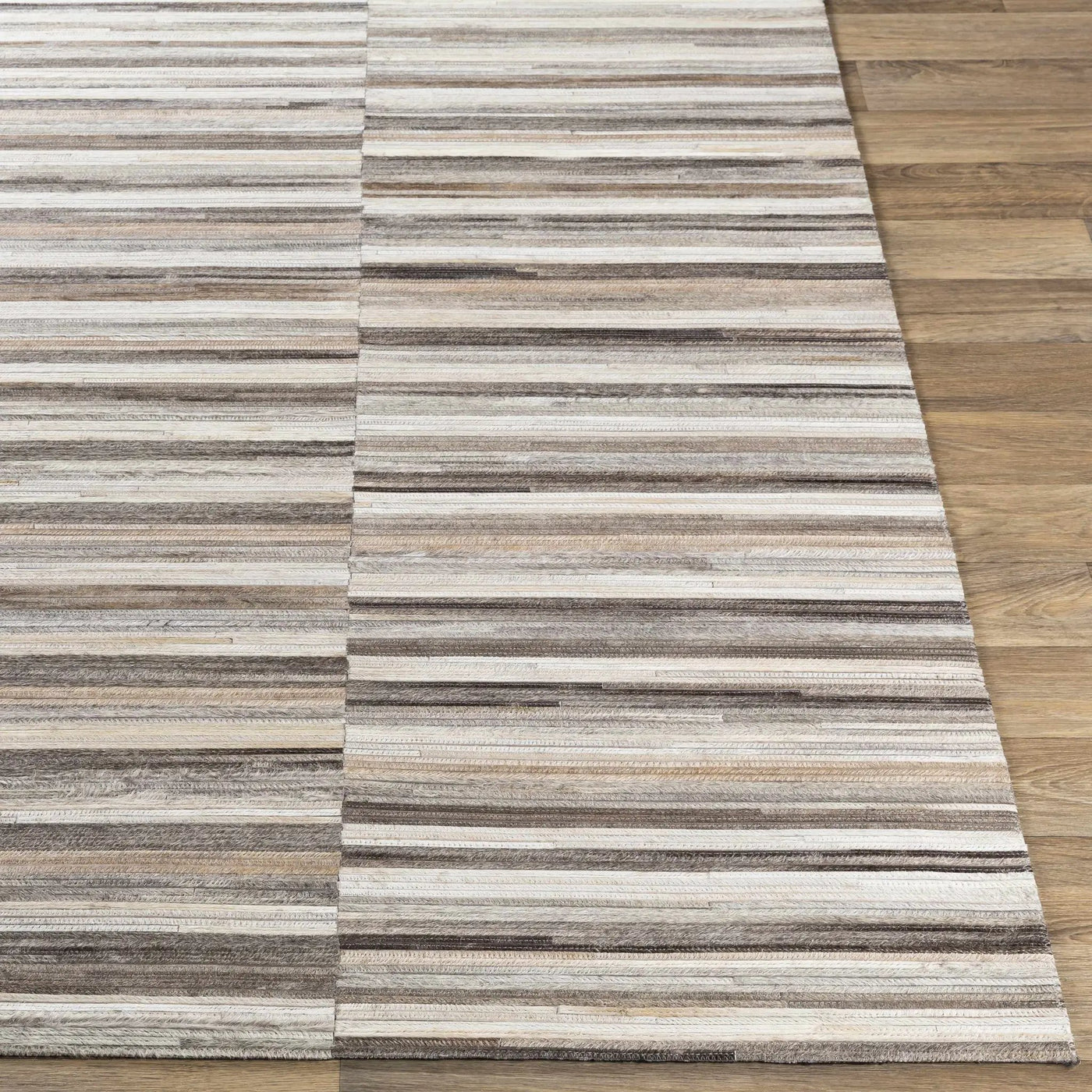 Batehaven Premium Leather Hand Crafted Rug - Clearance by Boutique Rugs