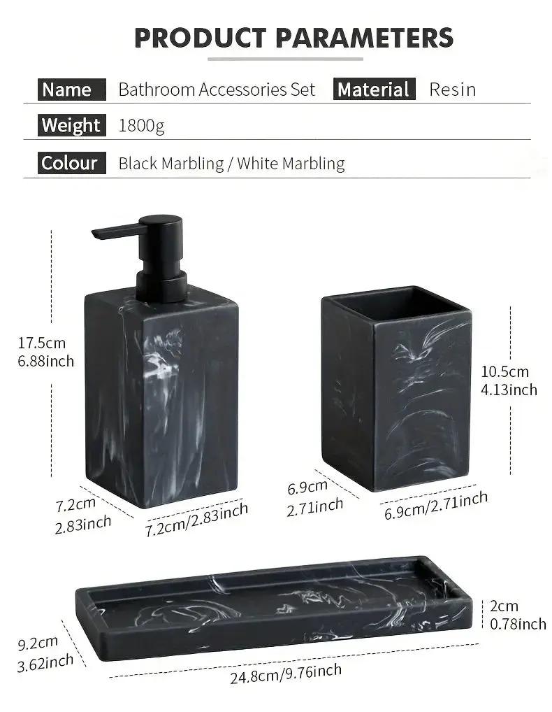 Bathroom Countertop - Marble Storage Set by House Of Avana