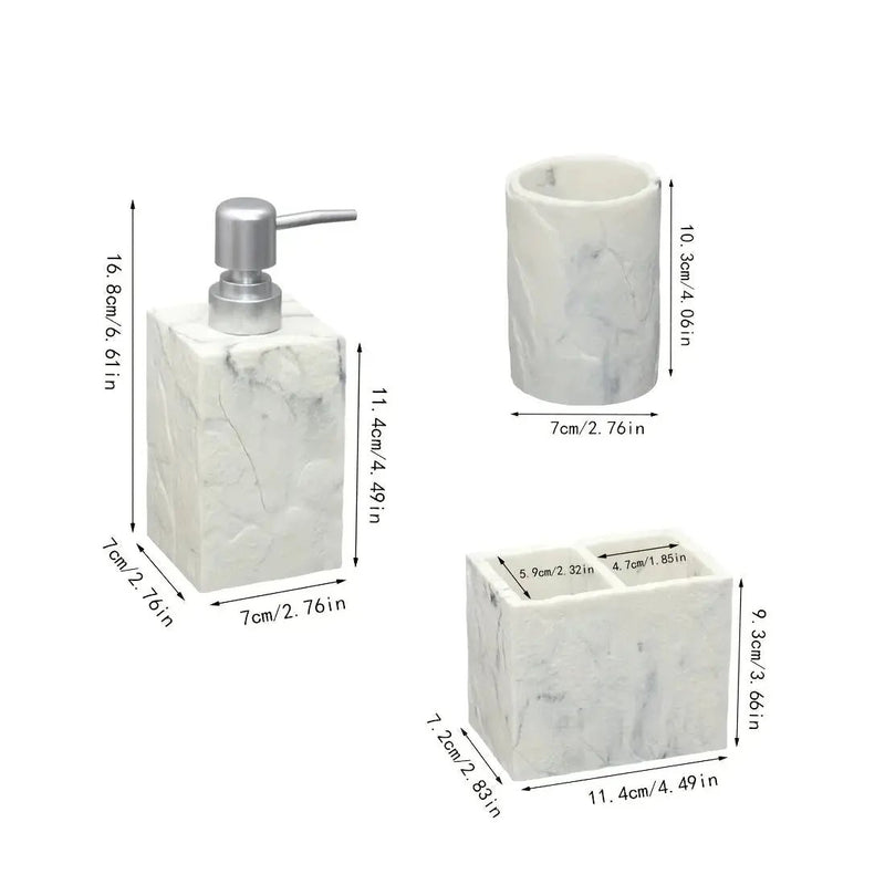Bathroom Essentials - Creamy Beige Stone by House Of Avana