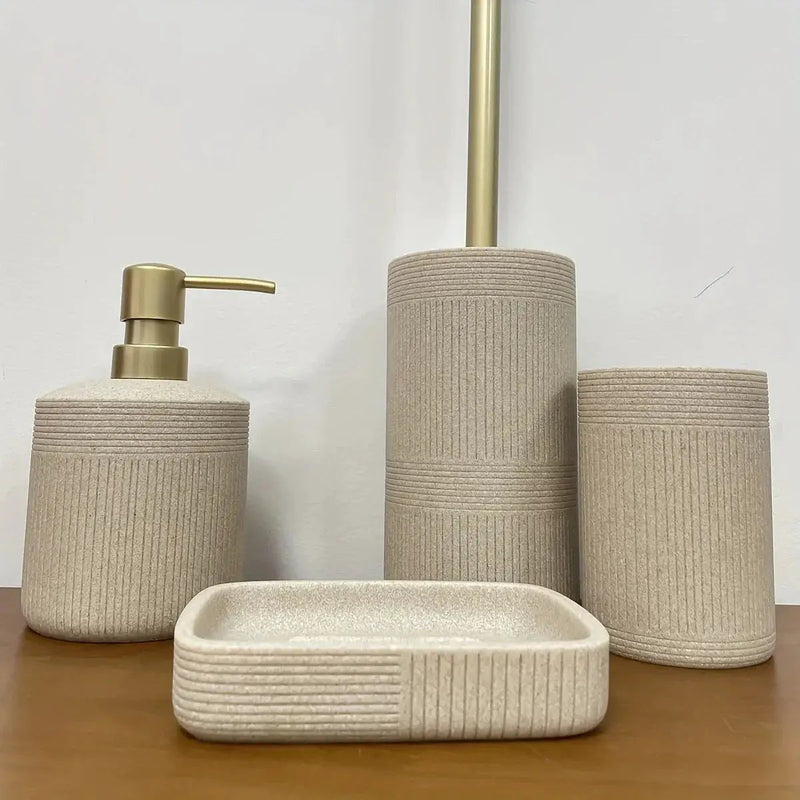 Bathroom Organizer - Modern Ceramic Set by House Of Avana