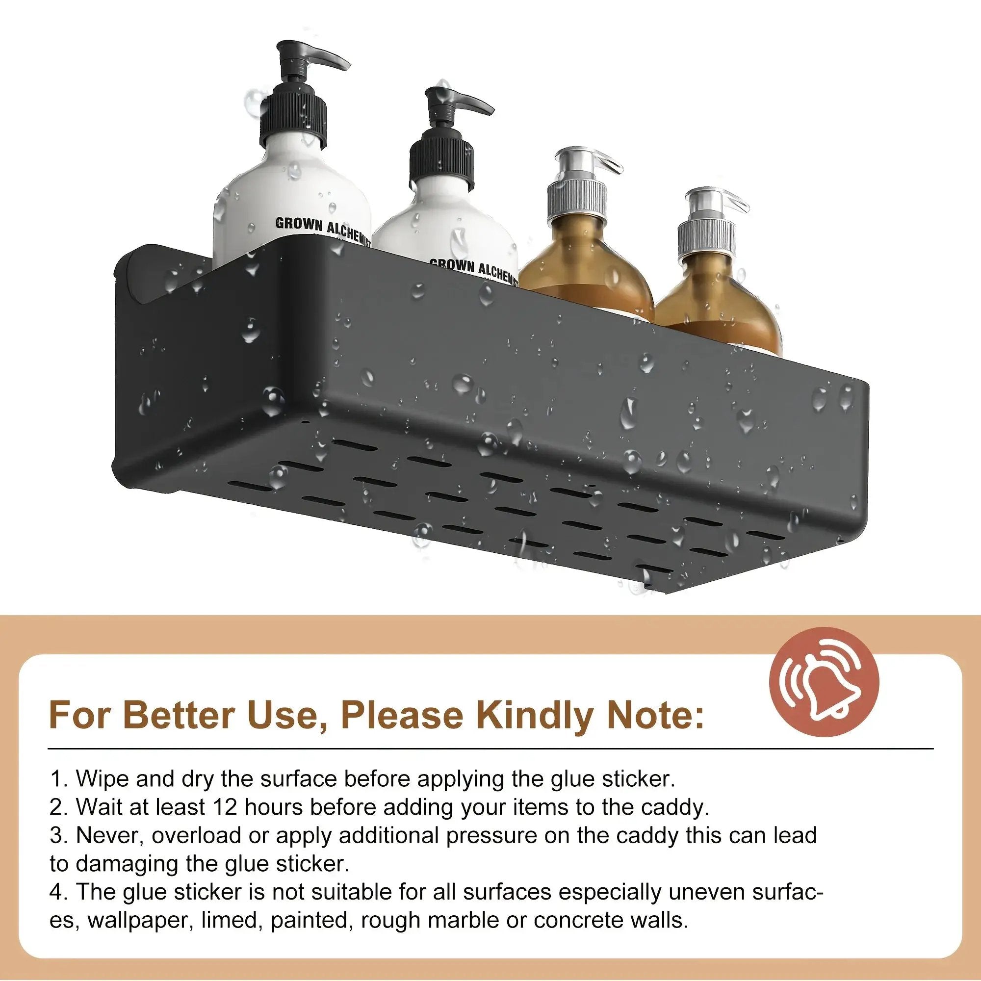 Bathroom Organizer - Wall-Mounted Stainless Steel 5-Piece by House Of Avana