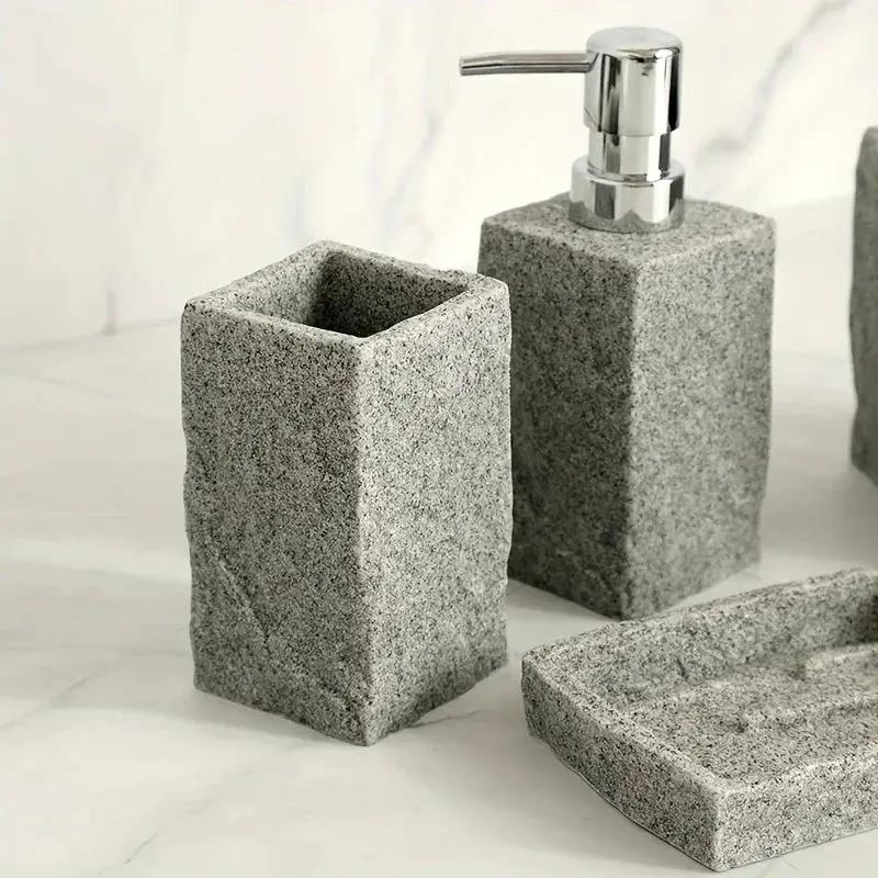 Bathroom Set - Classic Granite Effect by House Of Avana