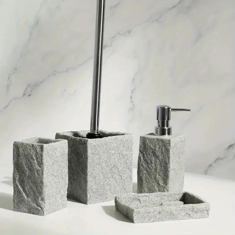 Bathroom Set - Classic Granite Effect by House Of Avana