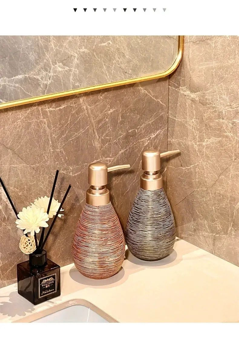 Bathroom Set - Handmade Ceramic White 5-Piece by House Of Avana
