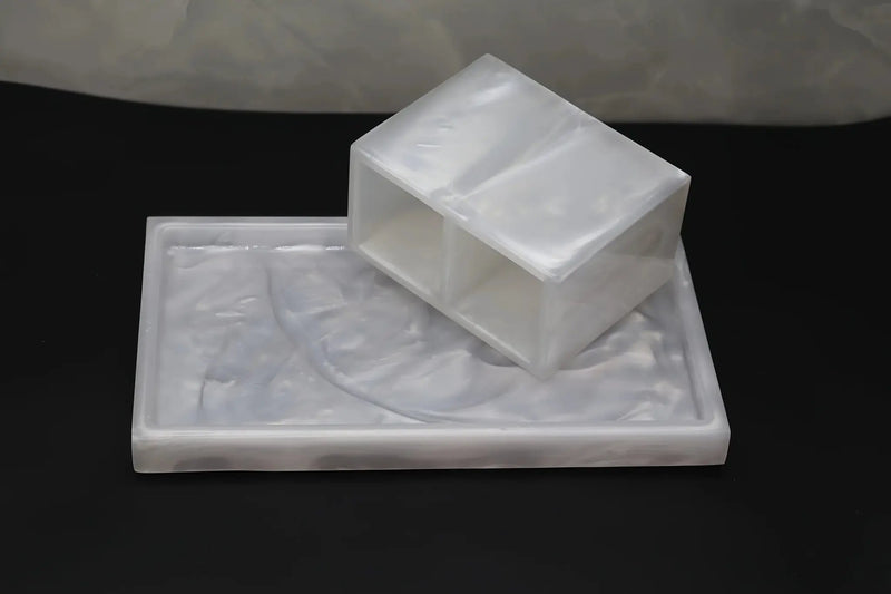 Bathroom Set - Minimalist Ceramic 4Piece by House Of Avana