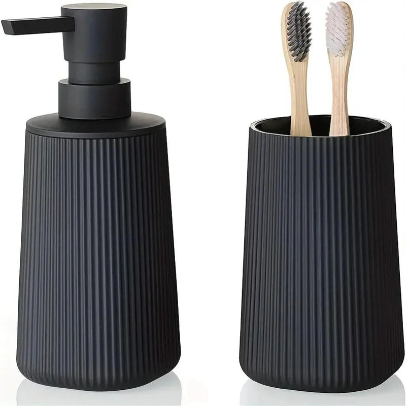 Bathroom Set - Modern Plastic 2pcs by House Of Avana