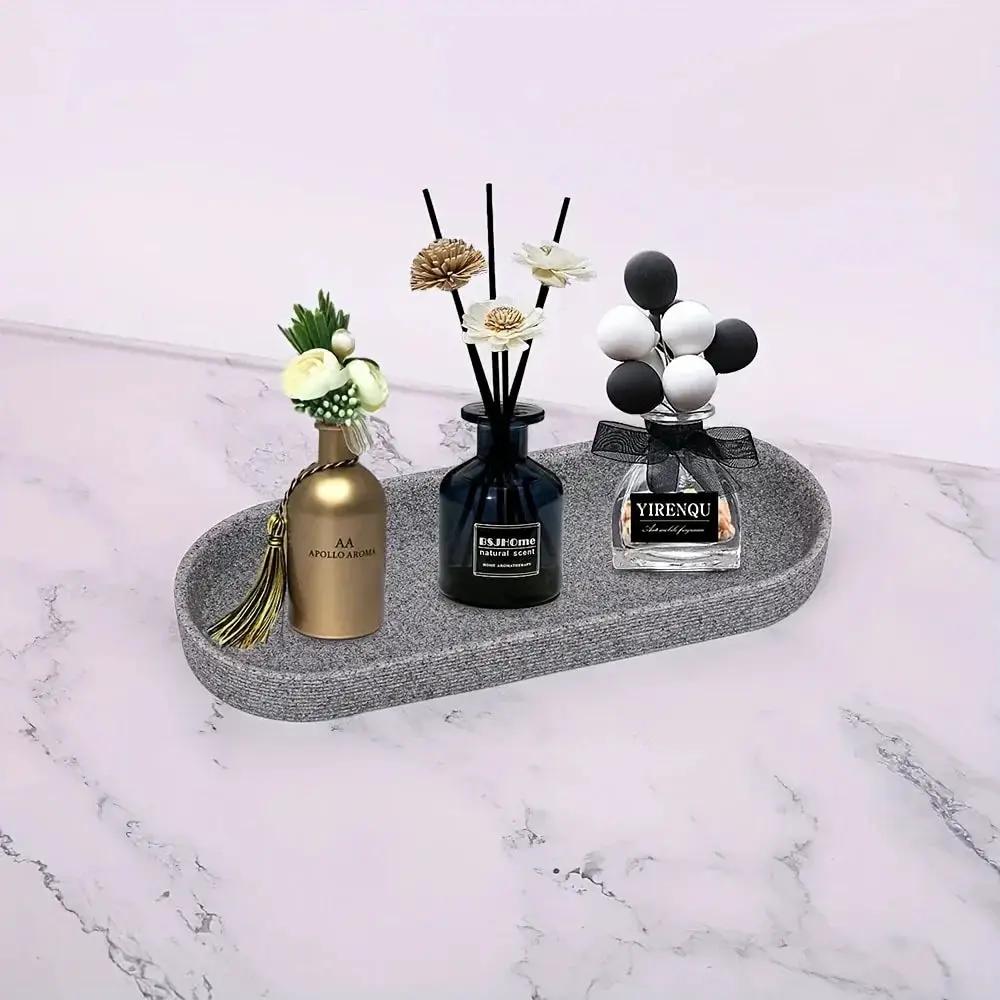 Bathroom Set - Natural Gray Stone 5pcs by House Of Avana