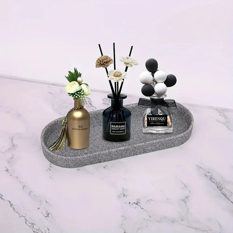 Bathroom Set - Natural Gray Stone 5pcs by House Of Avana