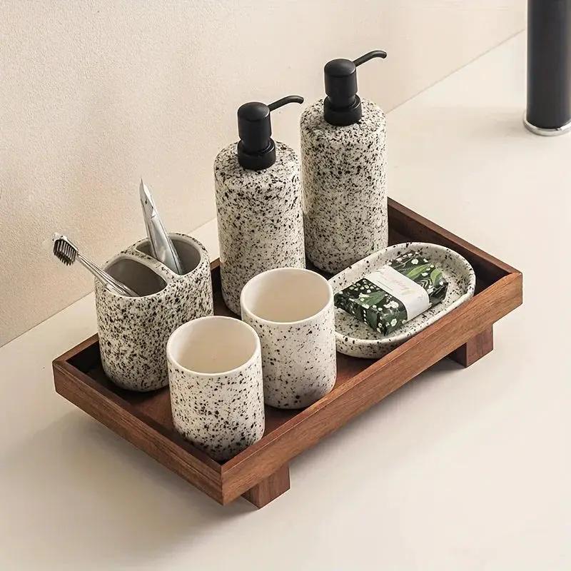 Bathroom Tray - Non-Deformable Wooden by House Of Avana