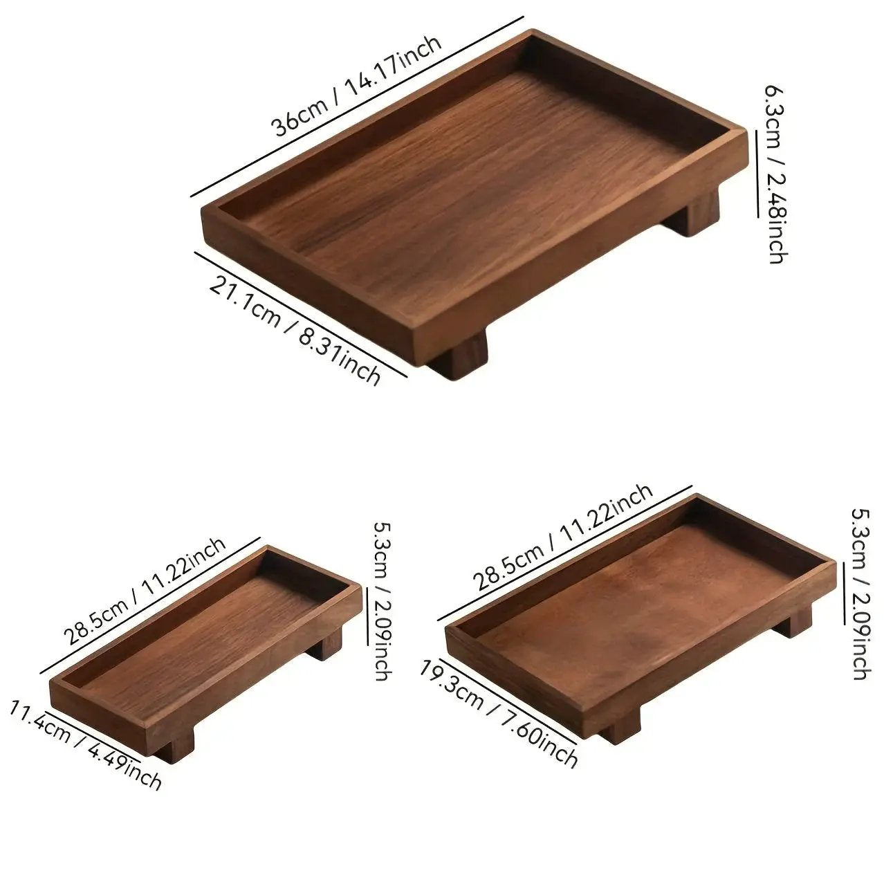 Bathroom Tray - Non-Deformable Wooden by House Of Avana