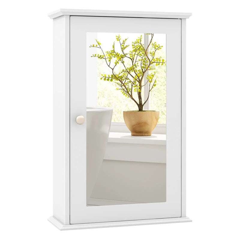 Bathroom Wall Cabinet with Single Mirror Door by DirectDeals