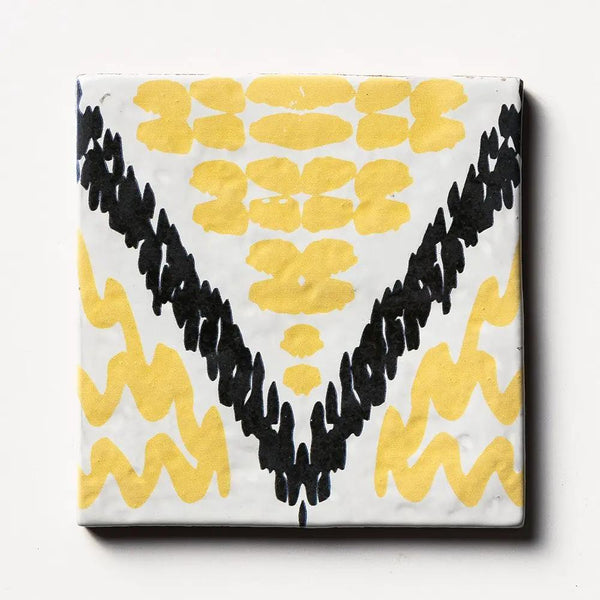 Batik 2 Square 1/2 Glazed Terracotta Tiles 6x6
