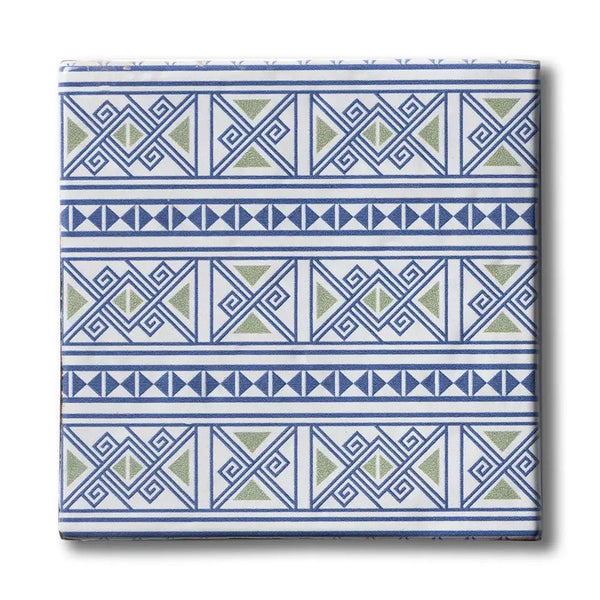 Batik 3 Square 1/2 Glazed Terracotta Tiles 6x6