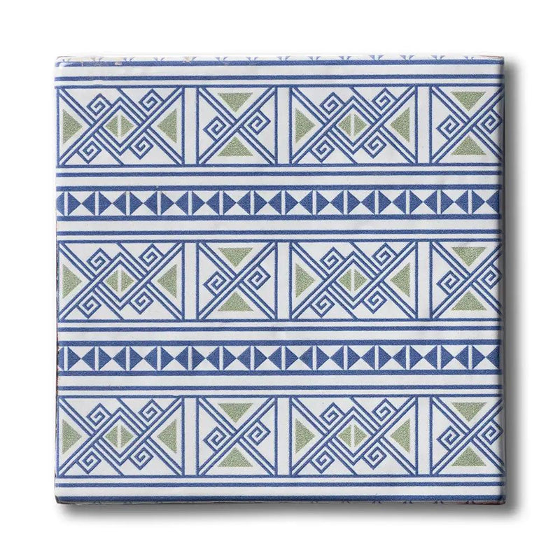 Batik 3 Square 1/2 Glazed Terracotta Tiles 6x6 by Stonetiledepot