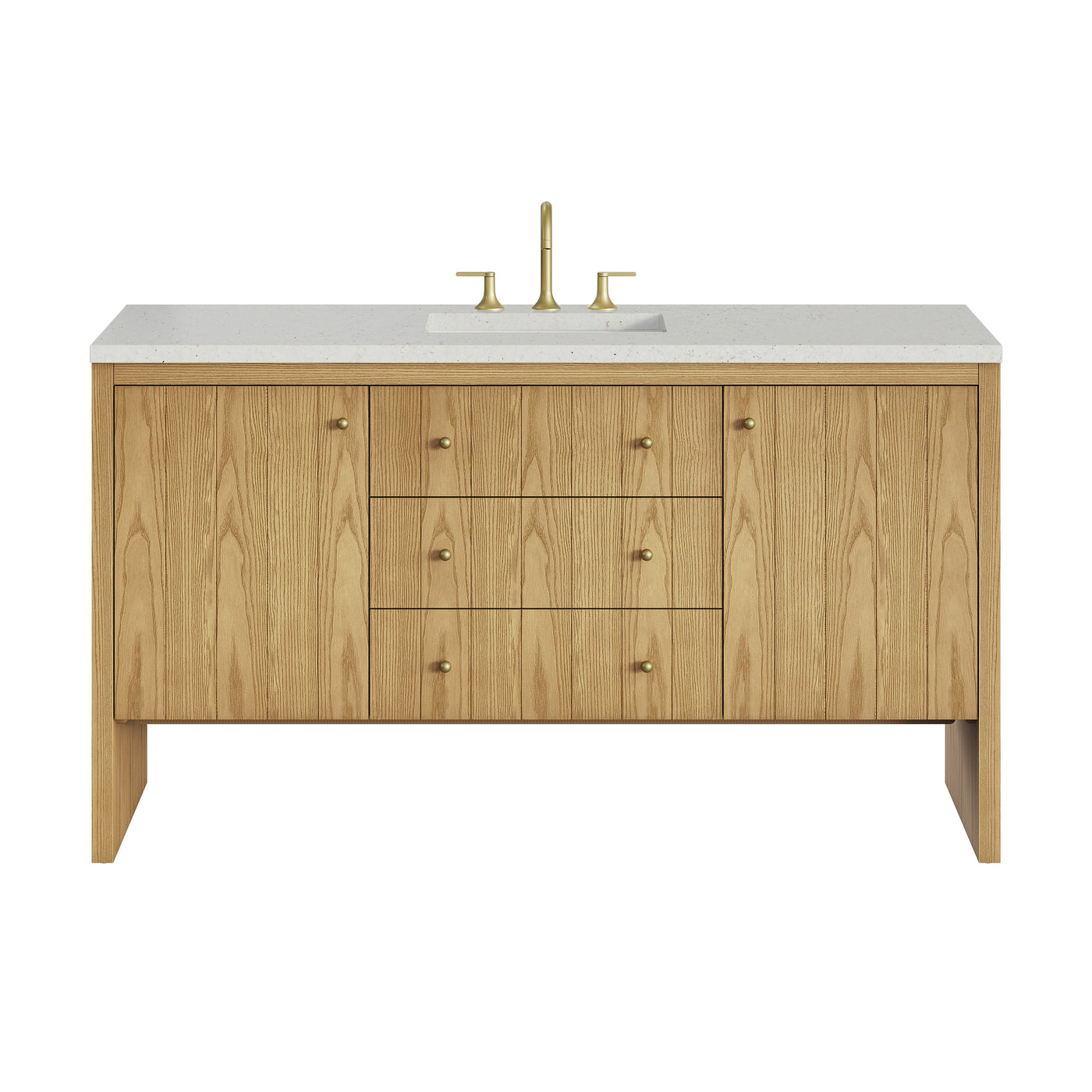 James Martin Hudson 60" Single Bathroom Vanity, Light Natural Oak by James Martin