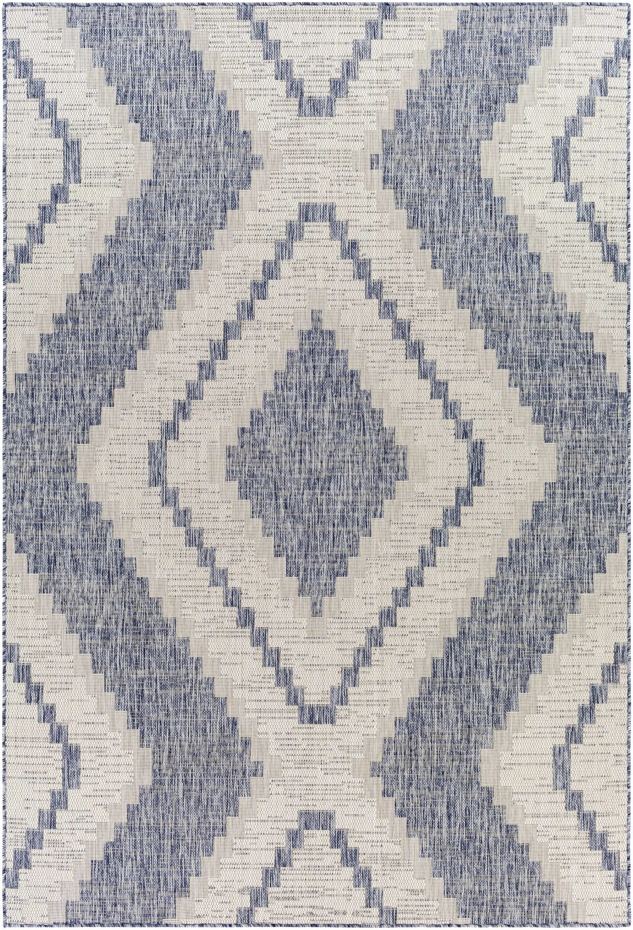 McCrory Pale Blue Flat Outdoor Rug - Clearance by Boutique Rugs