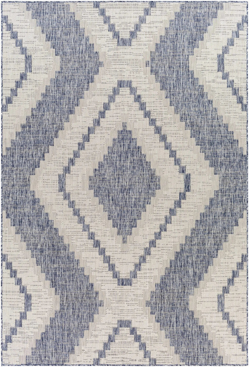 McCrory Pale Blue Flat Outdoor Rug - Clearance by Boutique Rugs