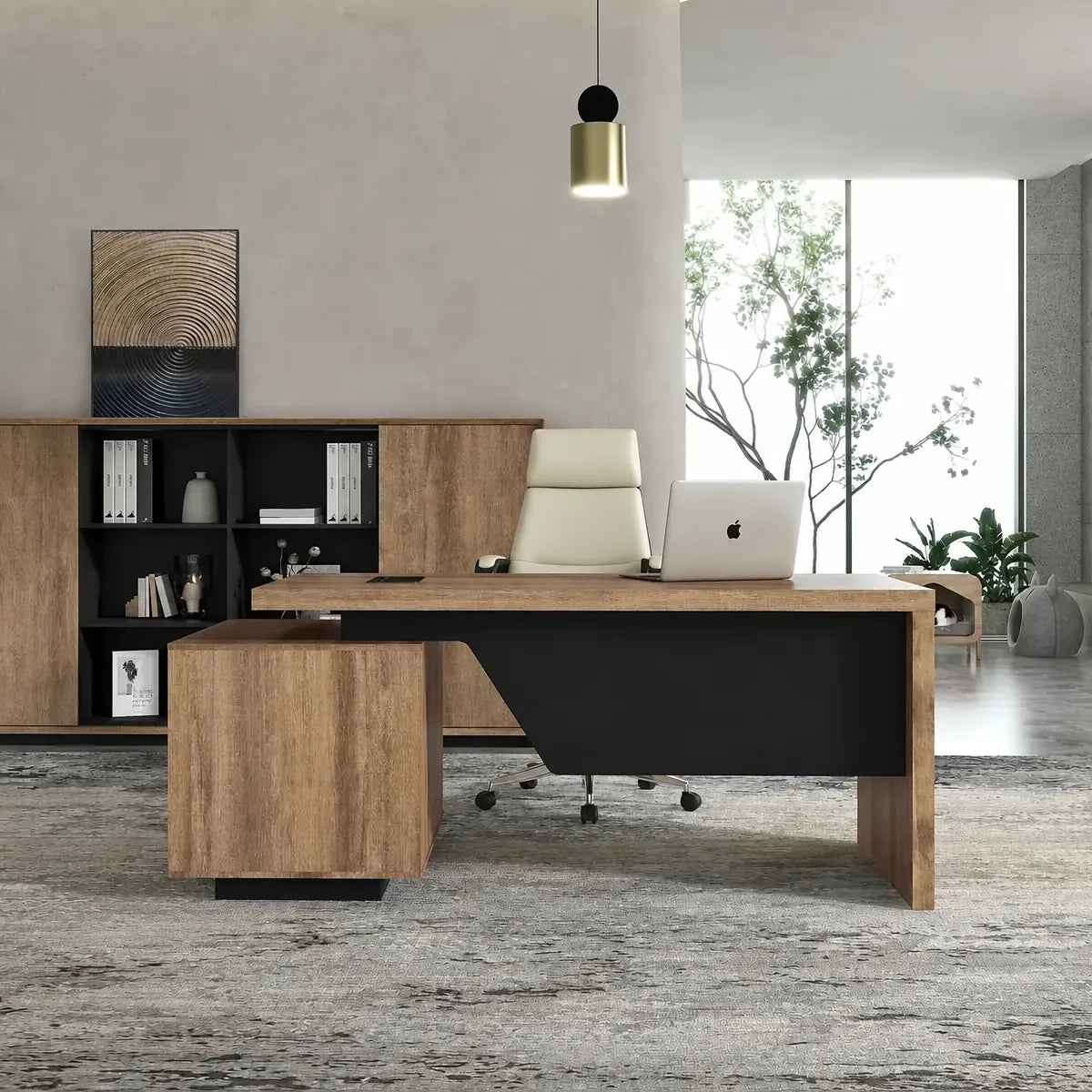 Bayly · 6′ wide Modern Office Desk, photo 3 of 12