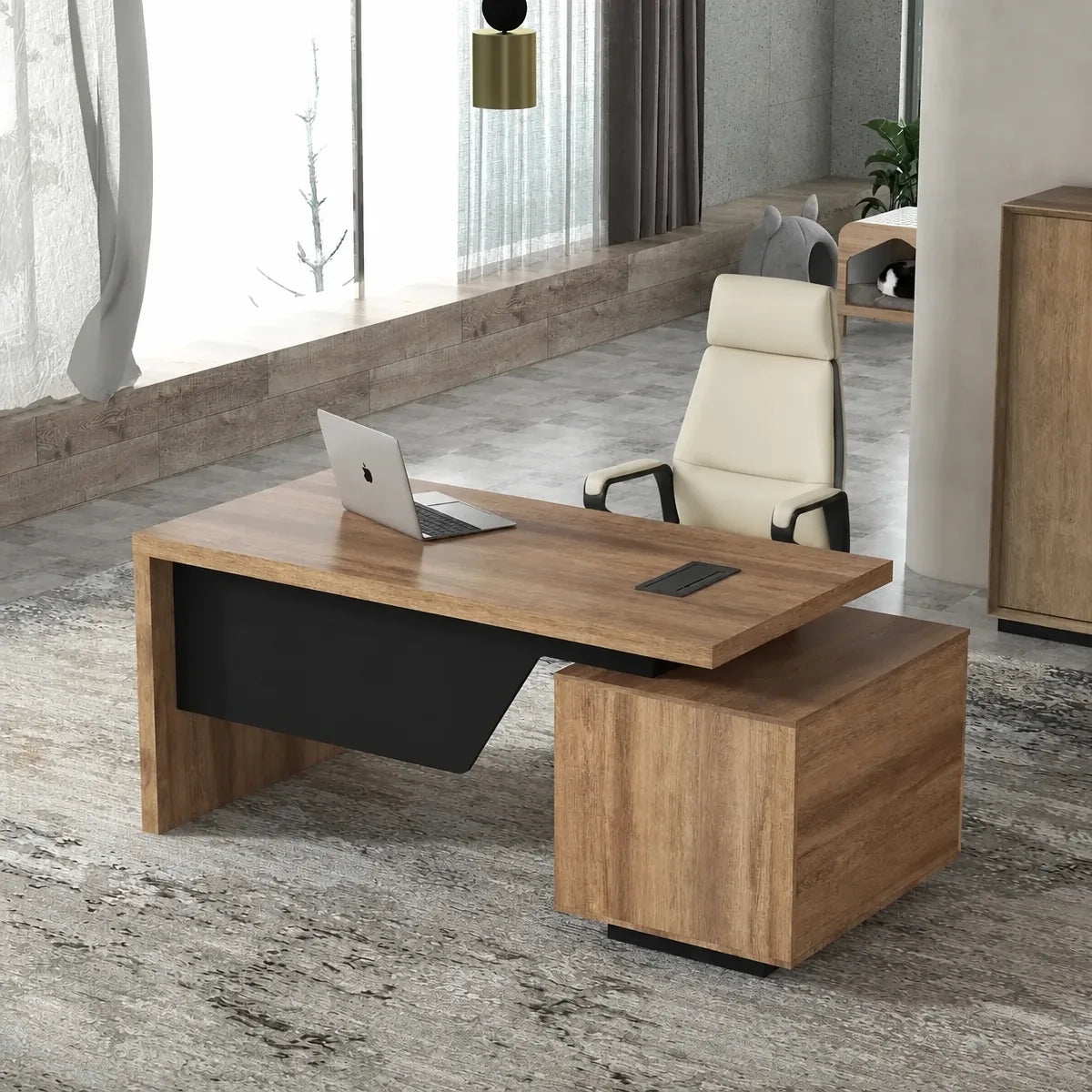 Bayly · 6′ wide Modern Office Desk, photo 5 of 12