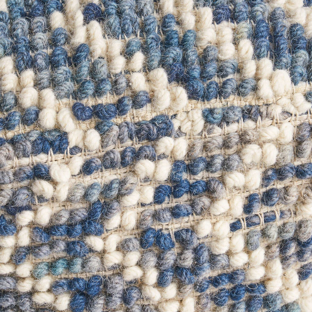 Alina Wool and Cotton Pouf with Polystyrene Filling - Natural, photo 2 of 6