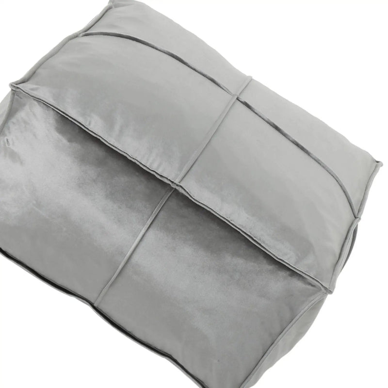 Nati - Square Pouf Ottoman And Floor Cushion - Smoke by Unique Piece Furniture