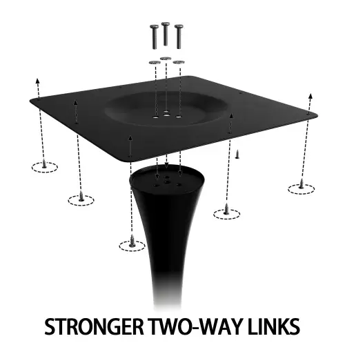 Modern Round Dining Table - Black ∅31.5'' by HouseOfZazla