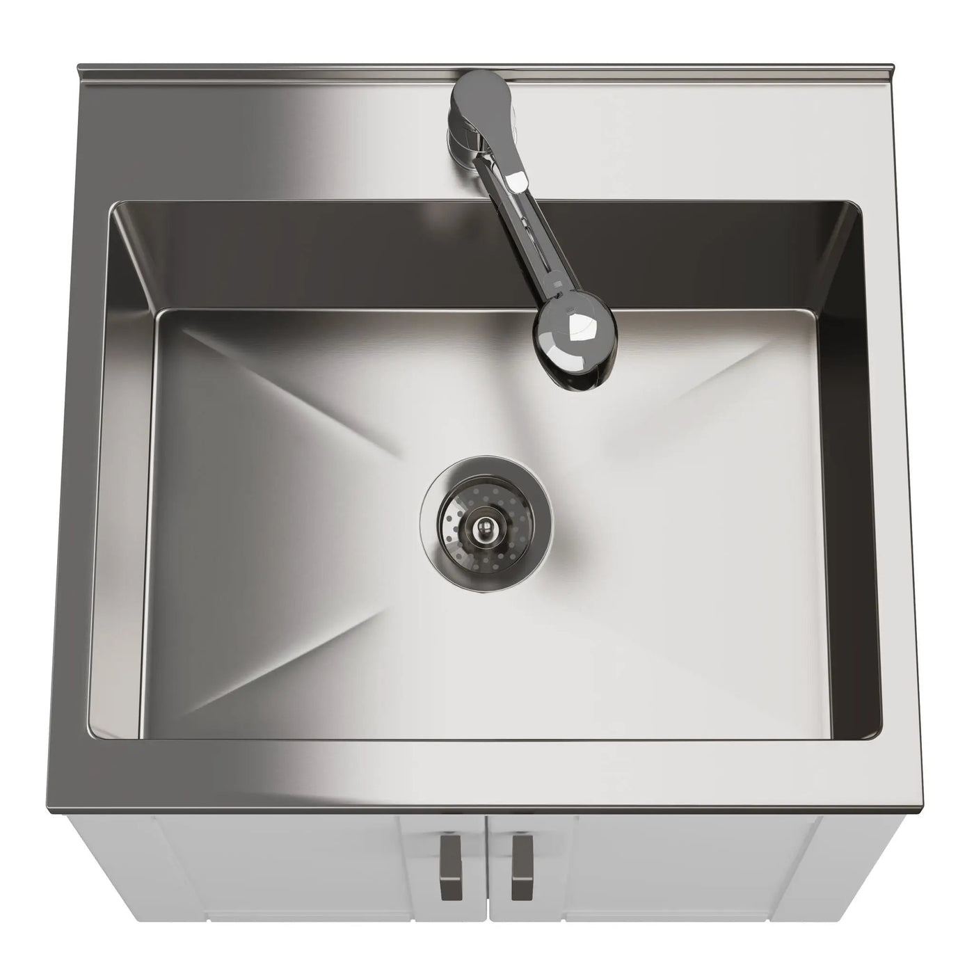 Kyle - Laundry Cabinet & Faucet And Stainless Steel Sink by HouseOfZazla