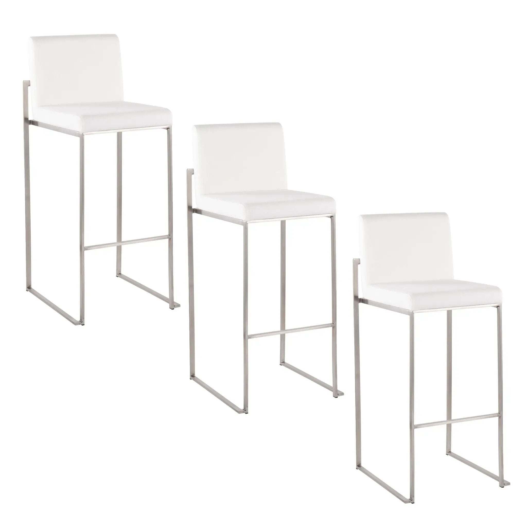 Fuji - Contemporary And Modern Elegance High Back Barstool by HouseOfZazla