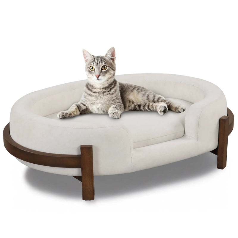 Calming Dog Bed Durable Fabric Pet Furniture by HouseOfZazla