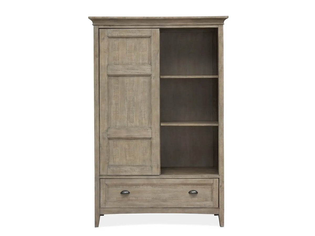 Paxton Place - Wood Door Chest - Dove Tail Gray, photo 6 of 7