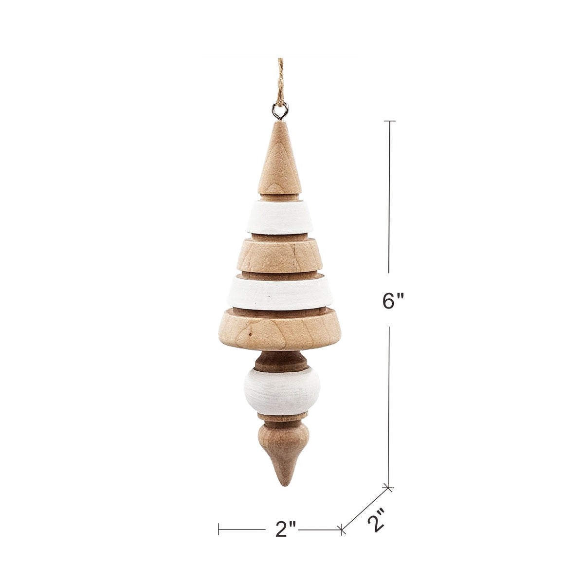 Eucalyptus Icicle Ornament Set of 6 with Icicle Design - Green, photo 5 of 5