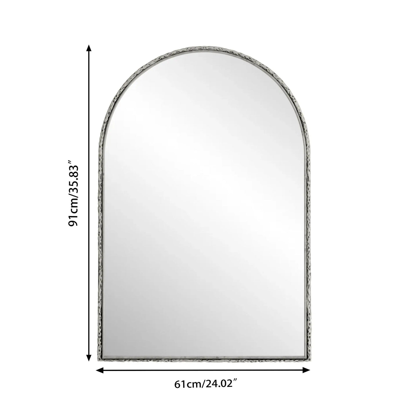 Arched Mirror With Shatterproof Glass by HouseOfZazla