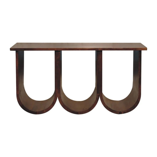 Triple Open Style Coffee Table - Beige / Brown