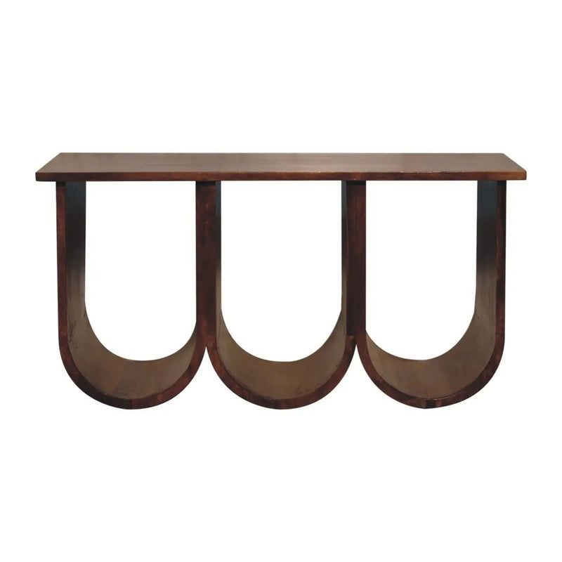 Triple Open Style Coffee Table - Beige / Brown by HouseOfZazla