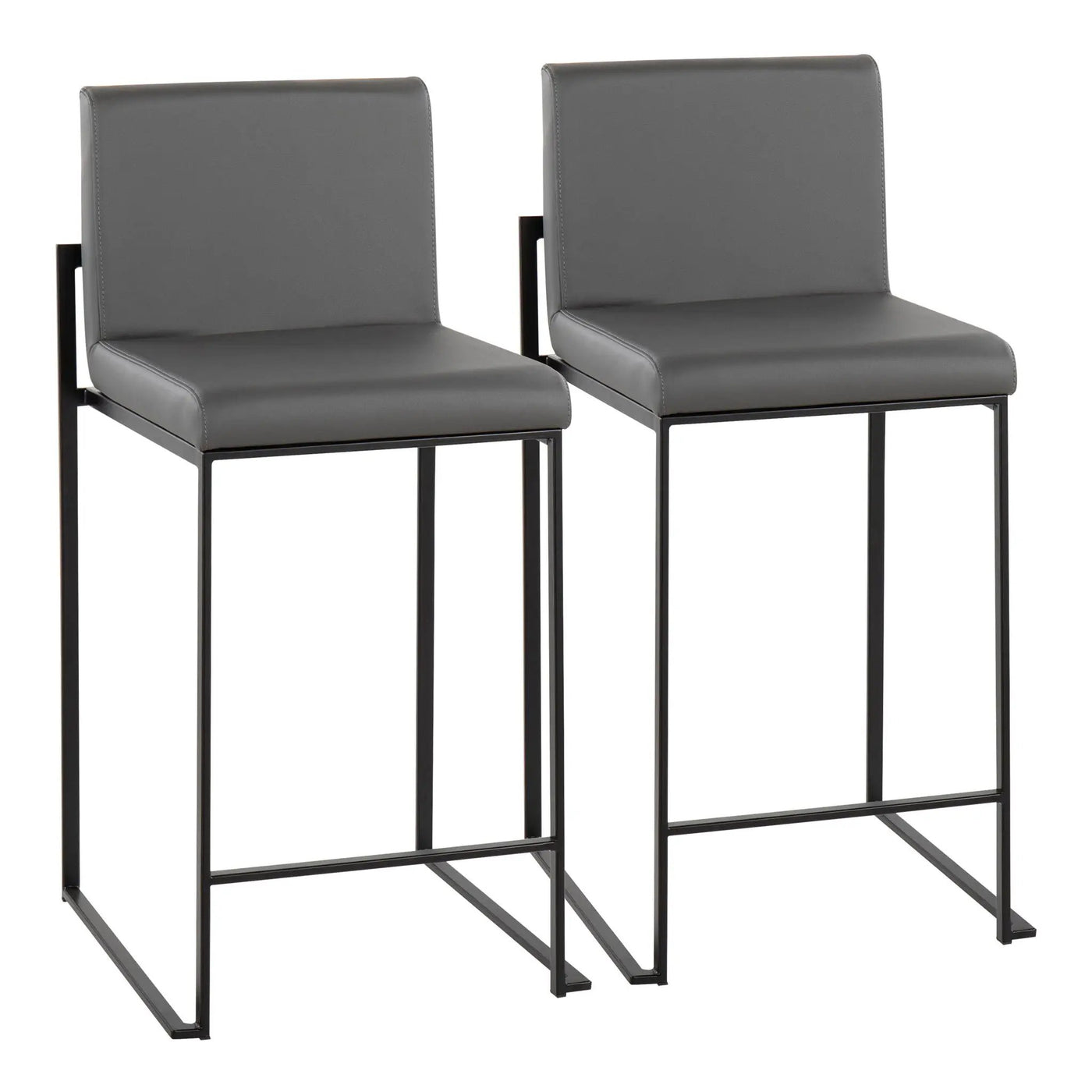 Fuji - Contemporary Modern Elegance, High Back Counter Stool by HouseOfZazla