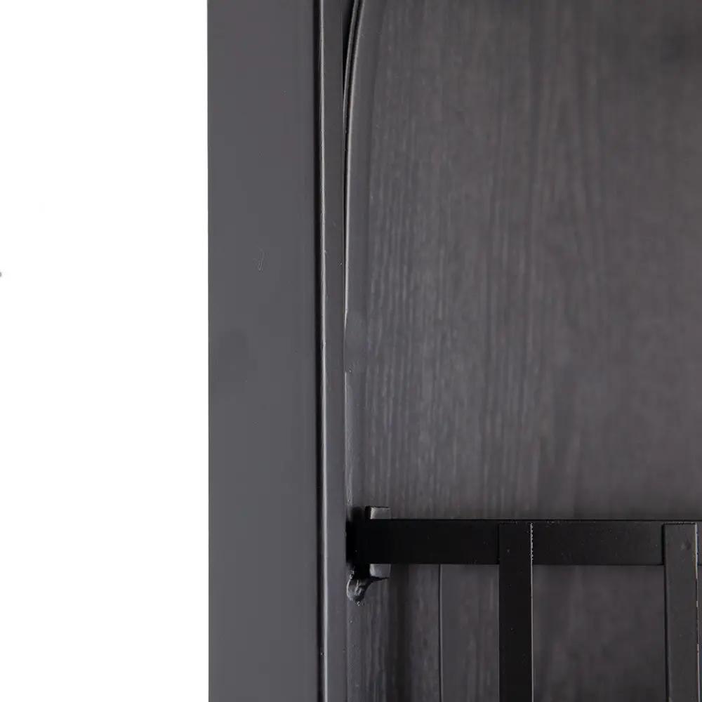 Full Length Standing Mirror, 360° Swivel Floor Mirror For Bedroom - Black by HouseOfZazla