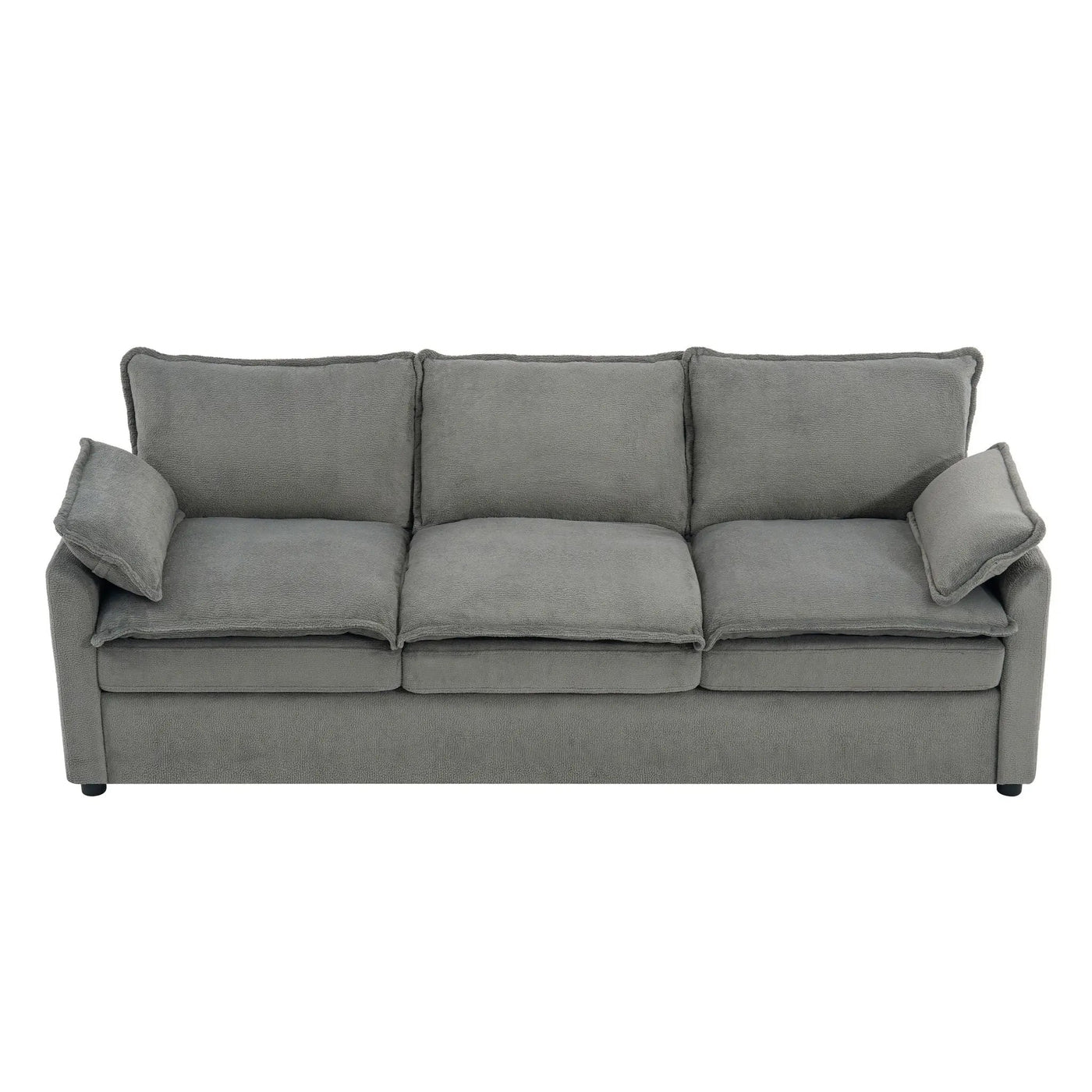 Modern 3 Seater Sofa With Side Storage Pockets For Living Room by HouseOfZazla