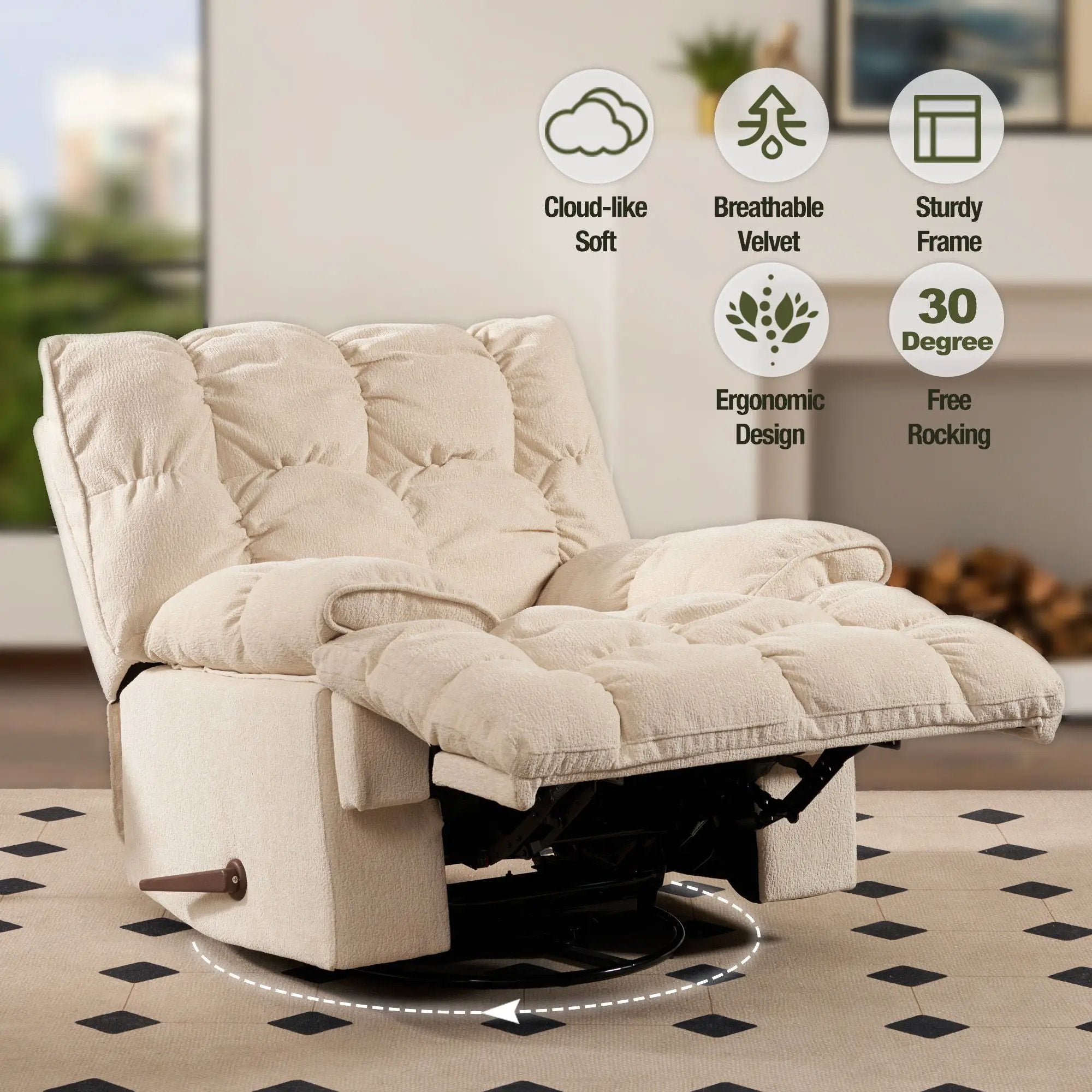 Sitjoy - Classic Recliner by HouseOfZazla